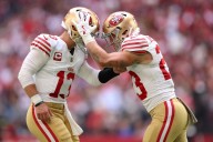 Studs and Duds: The 49ers’ big three — Purdy, Kittle, McCaffrey — dominate in blowout win over Cardinals