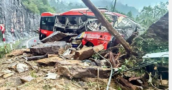 Landslide on mountain pass in Vietnam kills six as heavy rain continues