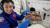 Watch: Chinese astronauts bake chicken wings in space