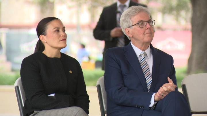 'We stand at the halfpoint': Mayor Jones, Lt. Gov. Patrick help mark opening of Alamo Promenade