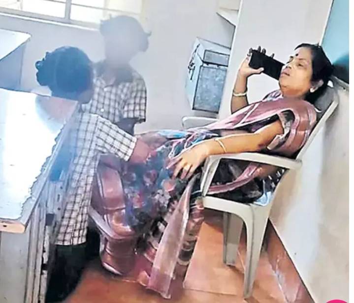Srikakulam teacher at tribal girls’ school suspended after video shows students massaging her feet