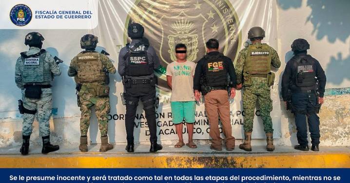 Fiscalía de Guerrero detiene a presunto responsable de homicidio y lesiones en Acapulco