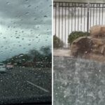 Thunderstorm warnings issued across Valley as rain, hail falls