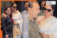 When Rekha and Dharmendra reunited, they stole spotlight at Aamir Khan's son's film screening, fans couldn't stop talking about her...
