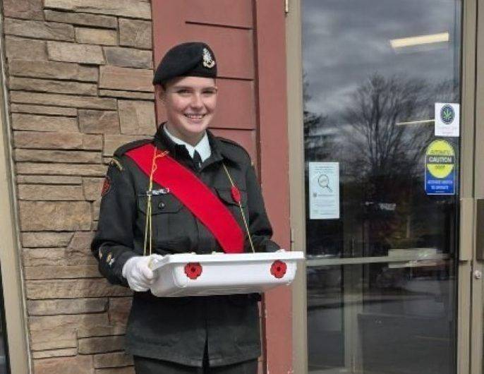 Cadets to stand vigil at Owen Sound cenotaph on evening of Nov. 10
