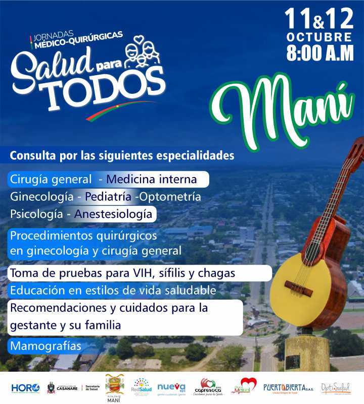 El Hospital Itinerante llega al municipio de Maní