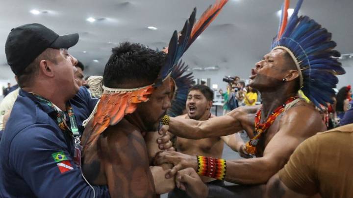 Protesters force their way into COP30 summit venue, clash with security
