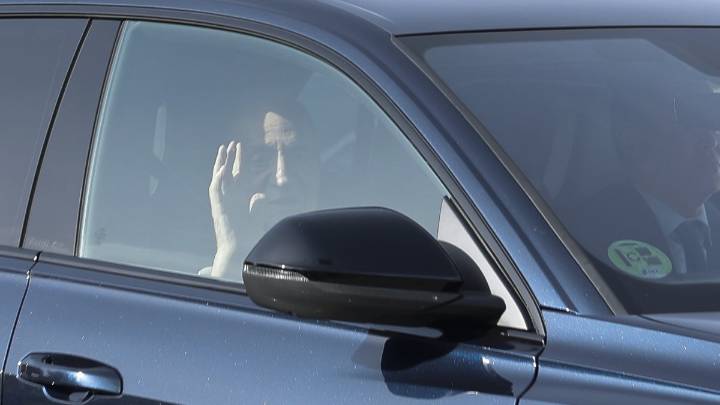 Juan Carlos I asiste al almuerzo familiar por el 50 aniversario de la Monarquía