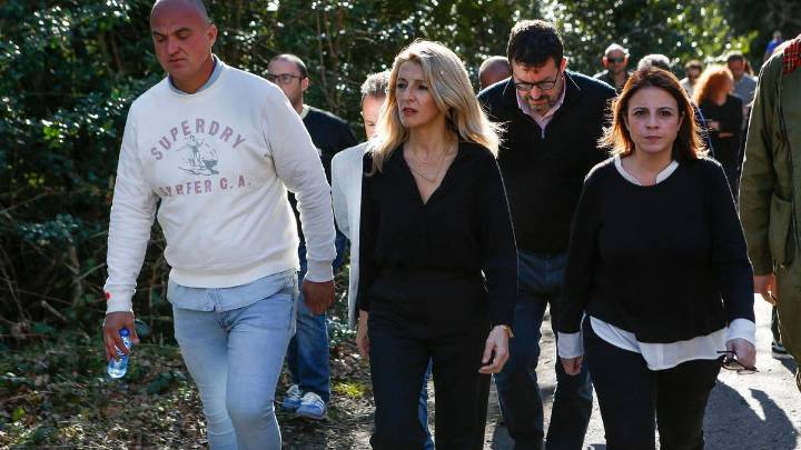 Yolanda Díaz transmite su preocupación por el accidente en la mina de Cangas del Narcea