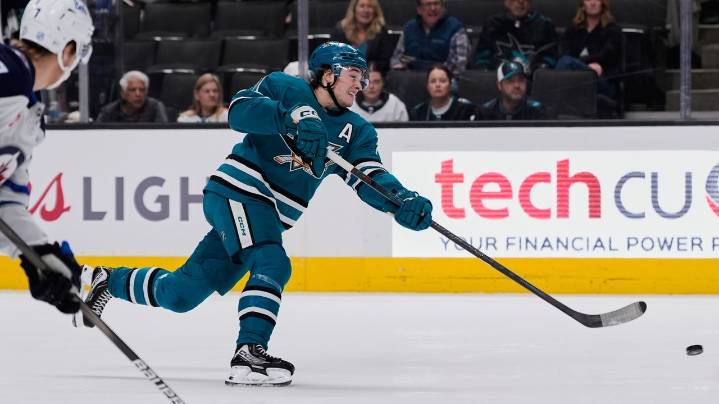 Macklin Celebrini joins Gretzky, Crosby with hat trick in Sharks' overtime win
