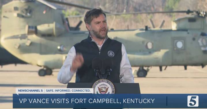 Vice President J.D. Vance visits Fort Campbell for early Thanksgiving celebration with troops