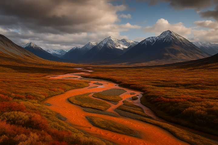Los ríos del Ártico se están oxidando: el fenómeno que alarma a los científicos de Alaska