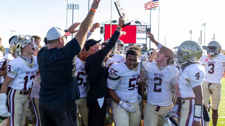 See the photos! Oak Hall football vs Cambridge Christian in SSAA title game