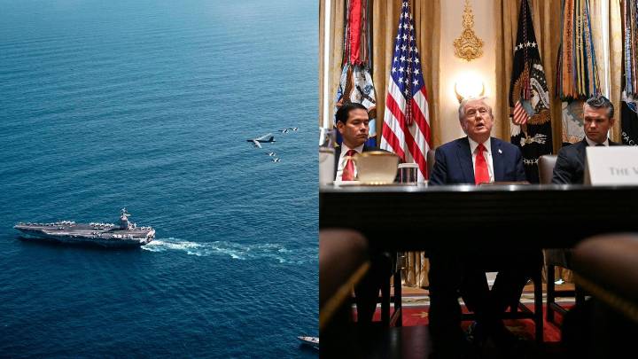 Pilotos a bordo del portaviones Gerald Ford "esperan ordenes de ataque" mientras Trump estudia opciones militares contra Venezuela, según el Washington Post