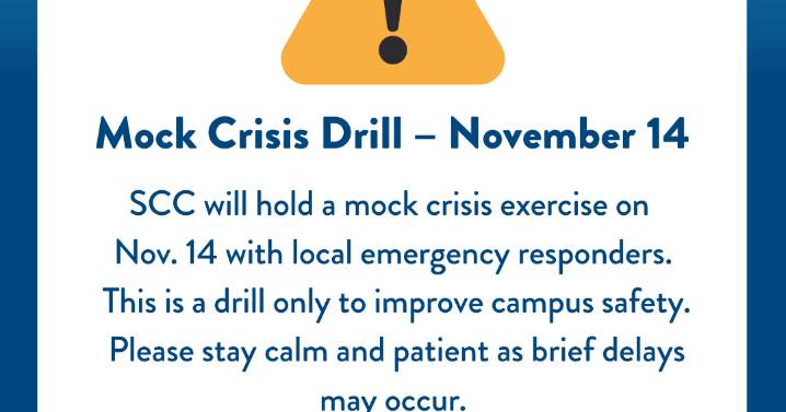 SCC to conduct Full Mock Crisis Exercise on November 14