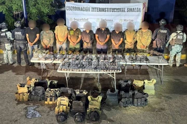 Reportan 5 muertos y 9 detenidos en Culiacán