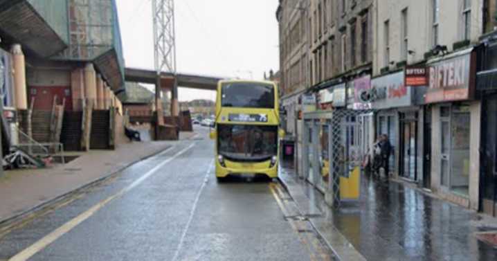 Bus driver attacked near St Enoch centre as road brought to standstill