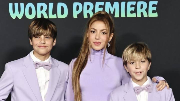 Shakira llegó bien acompañada al estreno mundial de Zootopia 2