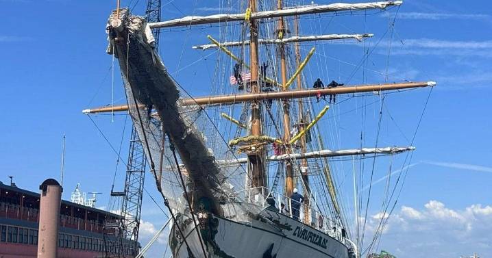 Regresa el Buque Escuela Cuauhtémoc a Cozumel tras accidente en Nueva York