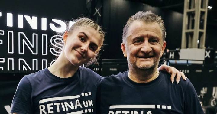 Blind dad and daughter take on gruelling fitness challenge together