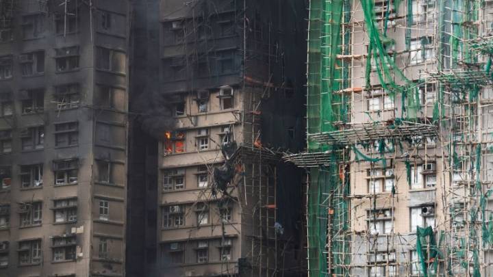 Bamboo scaffolding, a centuries-old technique, comes under scrutiny after Hong Kong’s deadliest fire in decades
