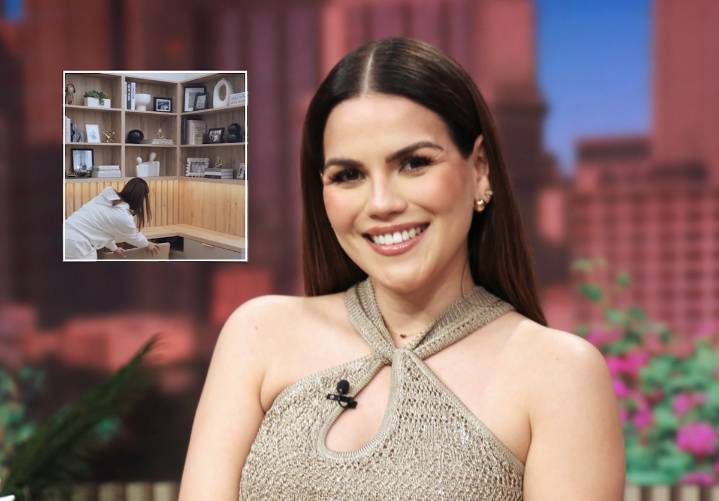 Karina Banda muestra la decoración de su recámara