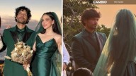 Tres vestidos de novia y pirotecnia dorada: así fue la lujosa boda de Paty Cantú y Christian Vázquez