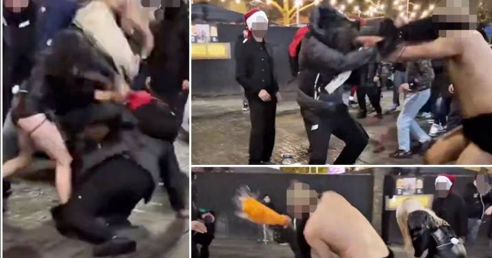 Police issue update after Piccadilly Gardens fight caught on camera