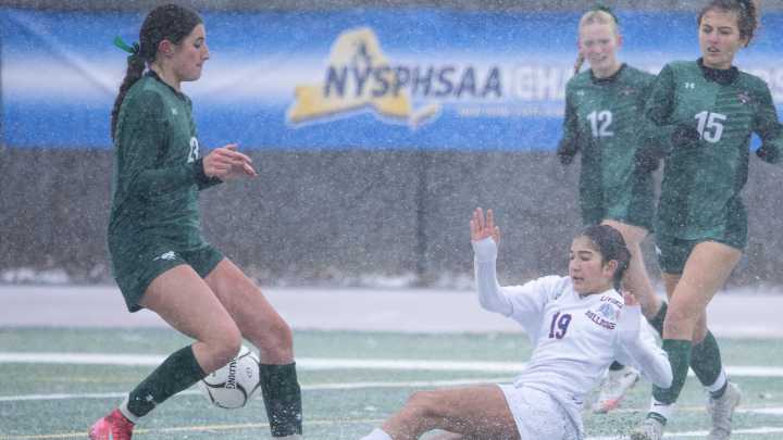 Livonia girls soccer falls to Marcellus in state title match