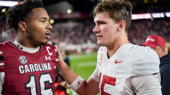 Alabama QB Ty Simpson is the betting favorite to go first overall in the 2026 NFL draft