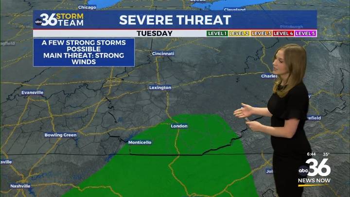 The work weeks starts off foggy, with some rain chances ahead