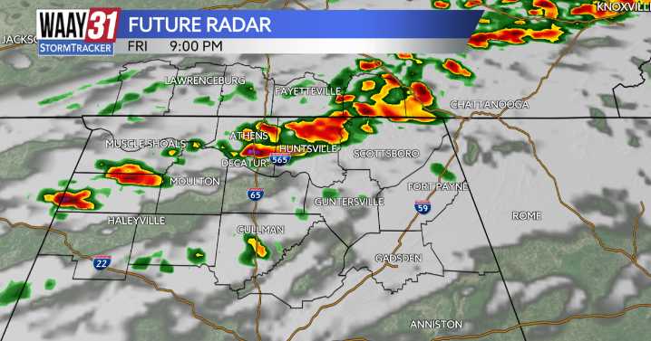 A few strong storms this evening