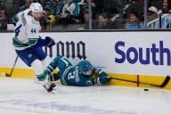 Sharks ride power play to edge Canucks