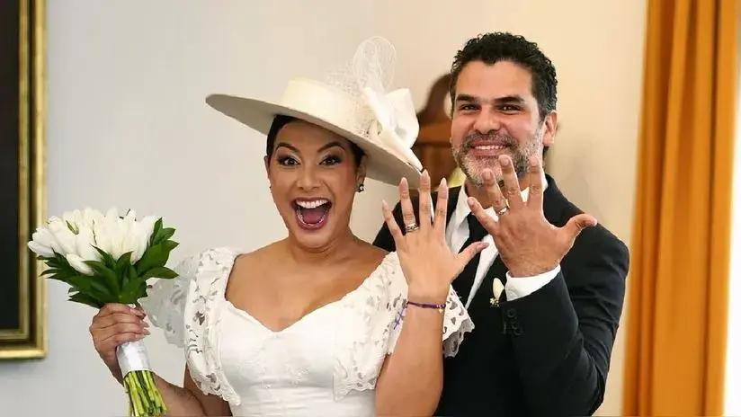 "Juntos para siempre": Natalia Salas y Sergio Coloma se casaron y comparten emotivas fotos de su boda