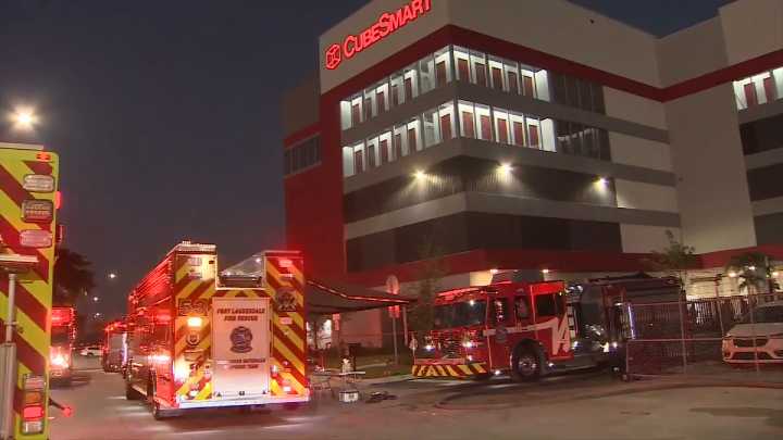 Man hospitalized after being found unconscious due to carbon monoxide in Fort Lauderdale storage facility