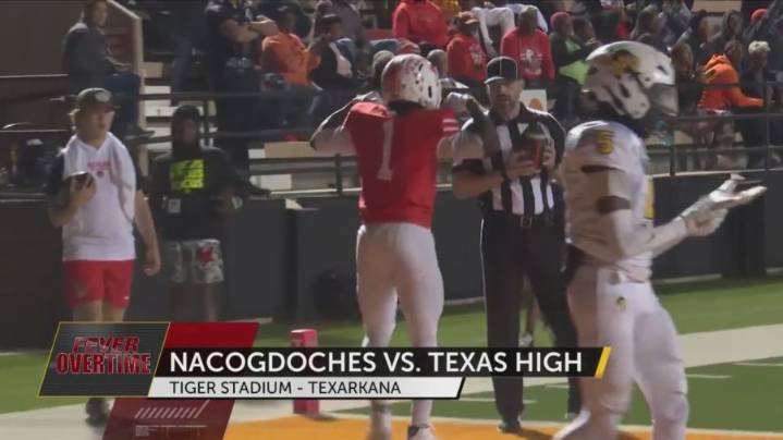 Texas High finishes regular season with win over Nacogdoches