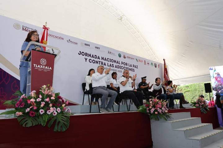 Tlaxcala fortalece la cultura de la paz desde las aulas; se realizó Jornada Nacional por la Paz y contra las Adicciones