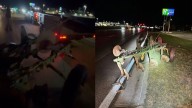 Police seek driver after field plow injures motorist on US