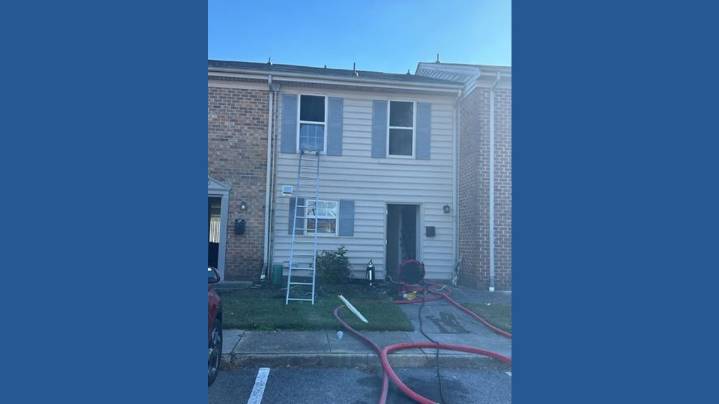 Fire displaces 2 adults, 1 child in Virginia Beach townhouse