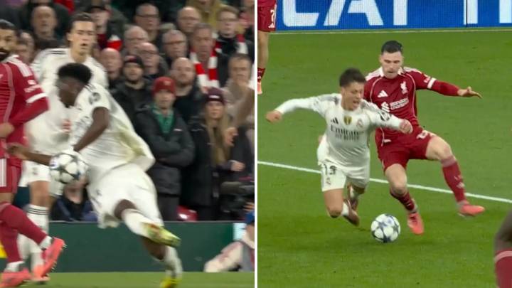 Polémica en las dos áreas: Liverpool y Real Madrid piden sendos penaltis por mano de Tchouaméni y derribo a Arda Güler