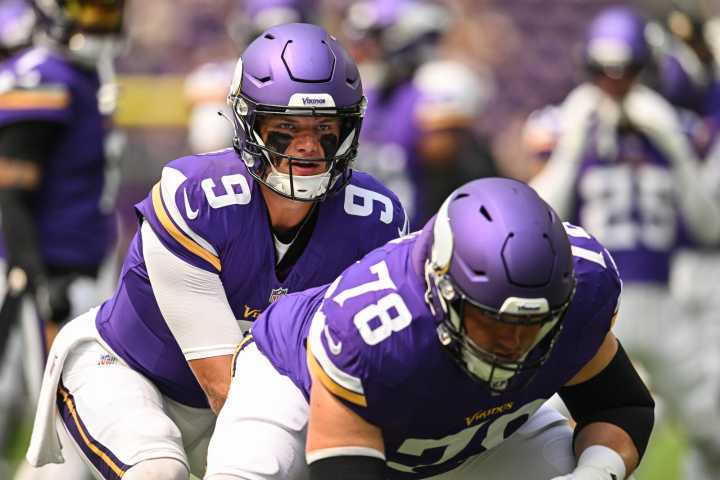 Will the Vikings finally have their starting offensive line in place?