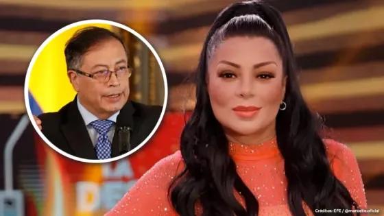 Marbelle se animó a componerle canción a Petro