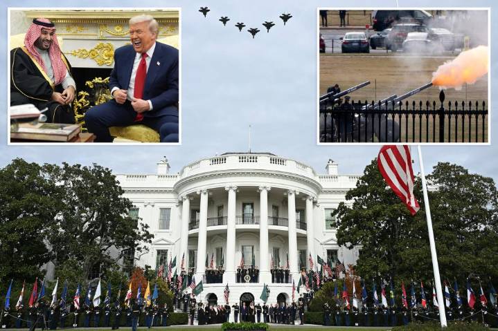 Trump pulls out all the pomp for Saudi crown prince to seal $1T investment