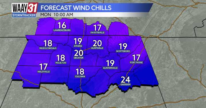 Coldest air of the season