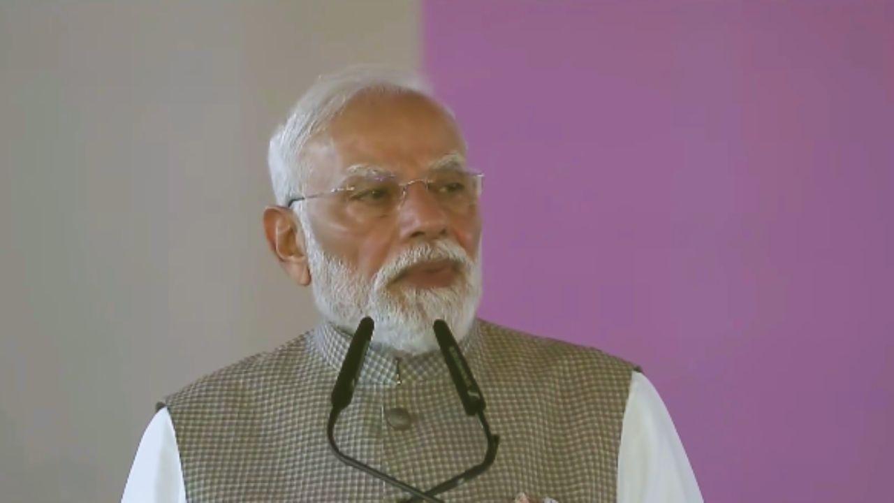 PM Modi reviews progress at under-construction Surat bullet train station