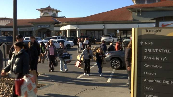 Shoppers line up at Tanger Outlets in Sevierville for Black Friday shopping