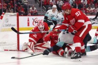 Nate Danielson Shines In Red Wings Victory Over Kraken