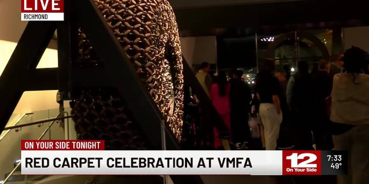 Red carpet celebration for the "Giants" exhibit at the VMFA
