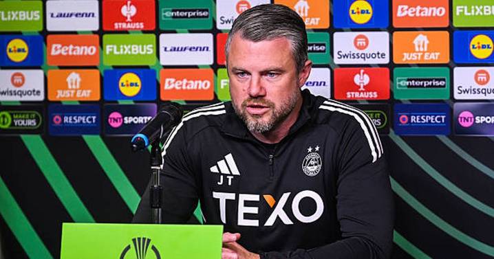 Jimmy Thelin insists 'nothing is impossible' and Aberdeen's Conference League dream is still alive