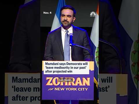 Mamdani says Democrats will 'leave mediocrity in our past' after projected win